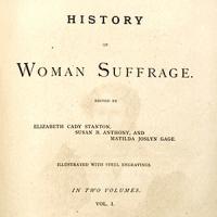 'History of Woman Suffrage' Title Page Teaser