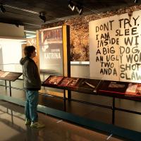 A Newseum exhibit looked at the challenges of reporting on Hurricane Katrina and its devastating effects on New Orleans and the Mississippi coast.