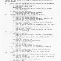 An agenda for a SNCC staff meeting shows the range of goals, tactics and programs the student civil rights group supported.