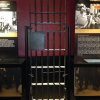 Replica of jail cell door