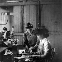 Women Make Shoes in Lynn, Mass.