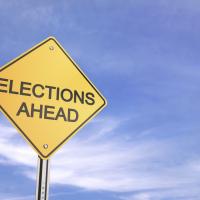 Elections Ahead Sign