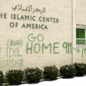 Anti-Muslim Graffiti Defaces a Michigan Mosque