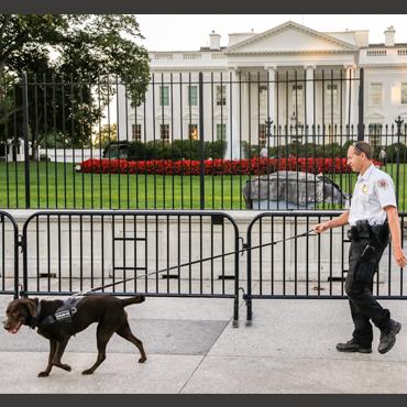 Secret Service put up a second barrier in front of the White House after a serious of incidents in which people jumped the fence.