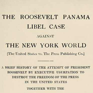 Judge Rules for Newspaper in Panama Libel Case, 1909 teaser