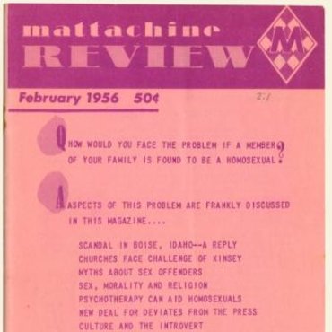 Mattachine Review 1956