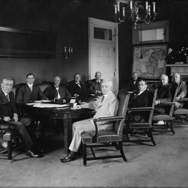 President Wilson and His Cabinet