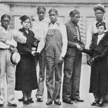 NAACP's Juanita Jackson Meets With Scottsboro Boys