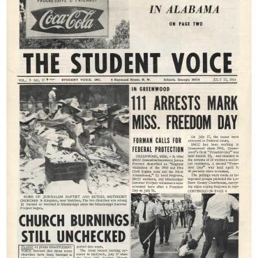 SNCC Newspaper Chronicles Violence, 1964