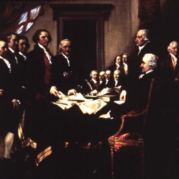 Declaration of Independence painting