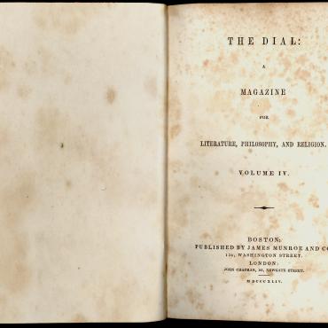 A bound copy of The Dial