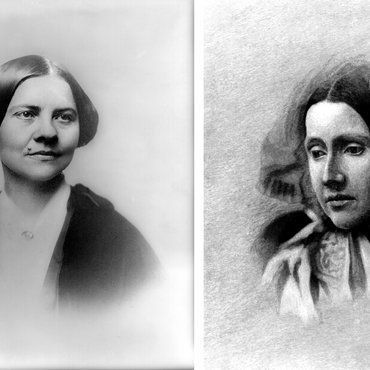 Portraits of Lucy Stone and Julia Ward Howe, Suffragists