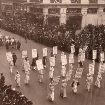 Women’s Suffrage Parade in New York, Oct. 23, 1915