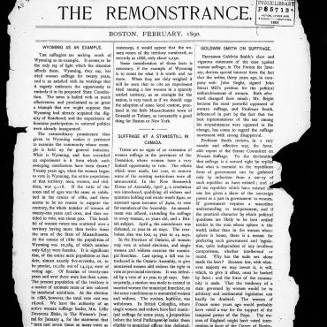 Women Publish Anti-Suffrage Newsletter