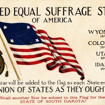 Pro-Suffrage Card, Circa 1896-1910