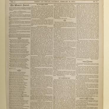 Newspaper Coverage of Utah Women Getting the Vote, Feb. 19, 1870