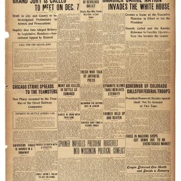 Newspaper Coverage of Carrie Nation, Nov. 19, 1903