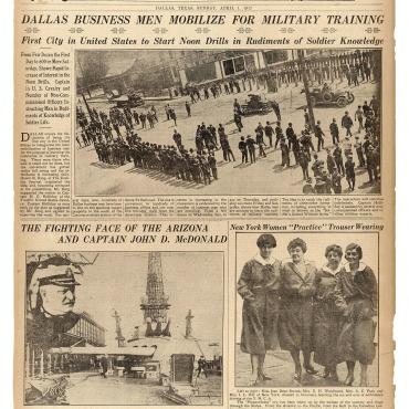Dallas Holds Drills to Prepare for World War I, 1917