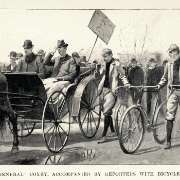 'General Coxey' Approaches the U.S. Capitol