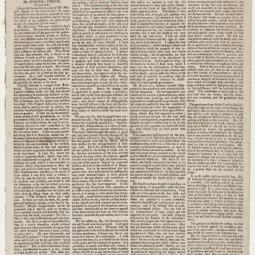 Rep. Robert Harper's Speech Supporting the Sedition Act