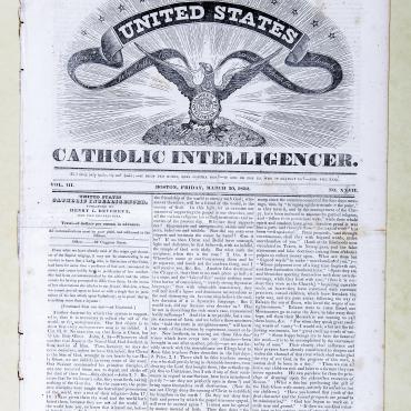 Newspaper Defends Catholicism in 1832 (1 of 2)