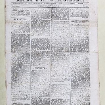 Newspaper Examines Catholic Institutions, 1835