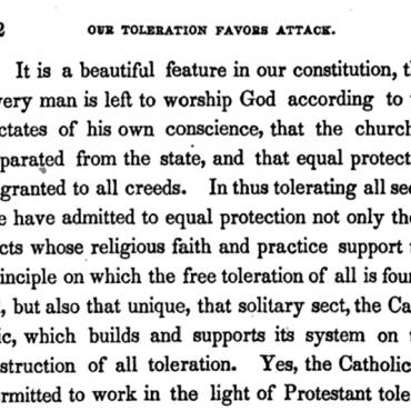 Samuel Morse Alleges Catholic Conspiracy Against U.S. (1 of 4)