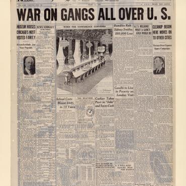 The Chicago Sunday Tribune describes Gandhi's personal arrangements for his upcoming journey to the second Round Table Conference in London.