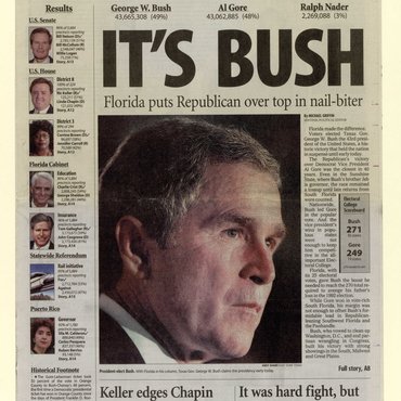 'Sentinel' Prematurely Calls 2000 Election for Bush
