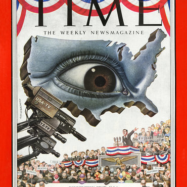 Inside, Time writes of "some 50 million people who were watching the loud, gaudy – and deeply serious – scene through the electric eye of TV."