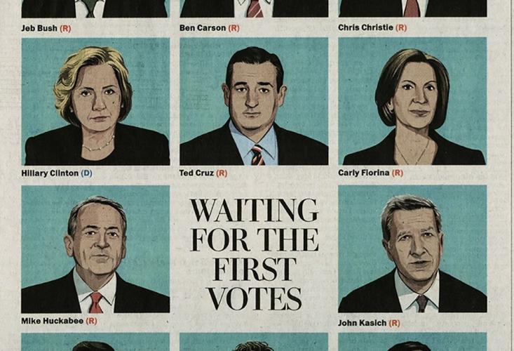 Washington Post illustration of 2016 candidates 