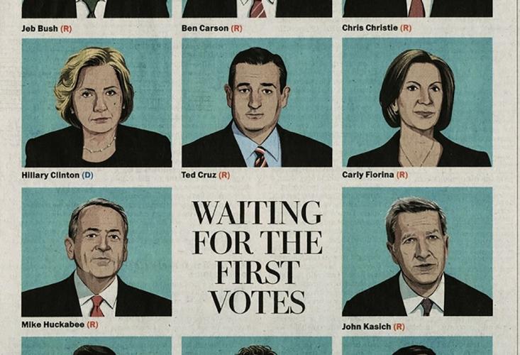 Washington Post illustration of 2016 candidates