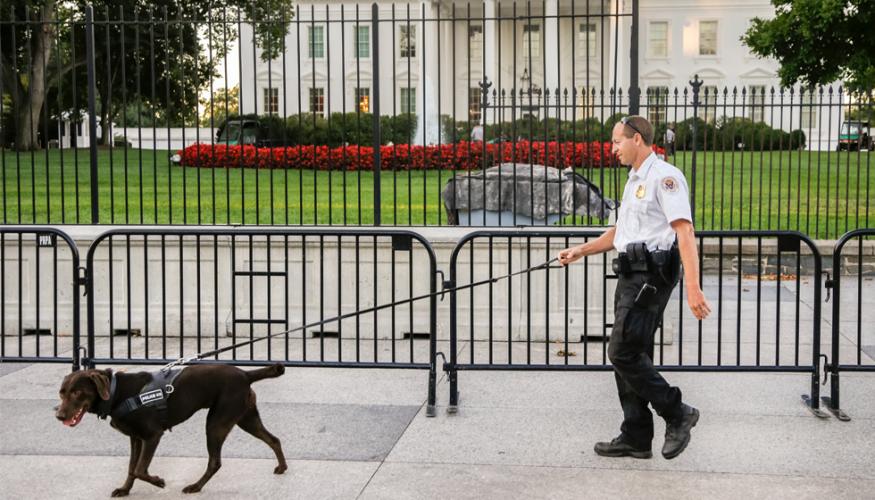 Secret Service put up a second barrier in front of the White House after a serious of incidents in which people jumped the fence.