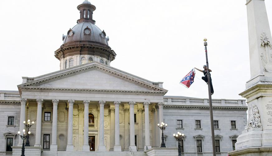Brittany 'Bree' Newsome Removes Confederate Flag on S.C. Capitol Grounds